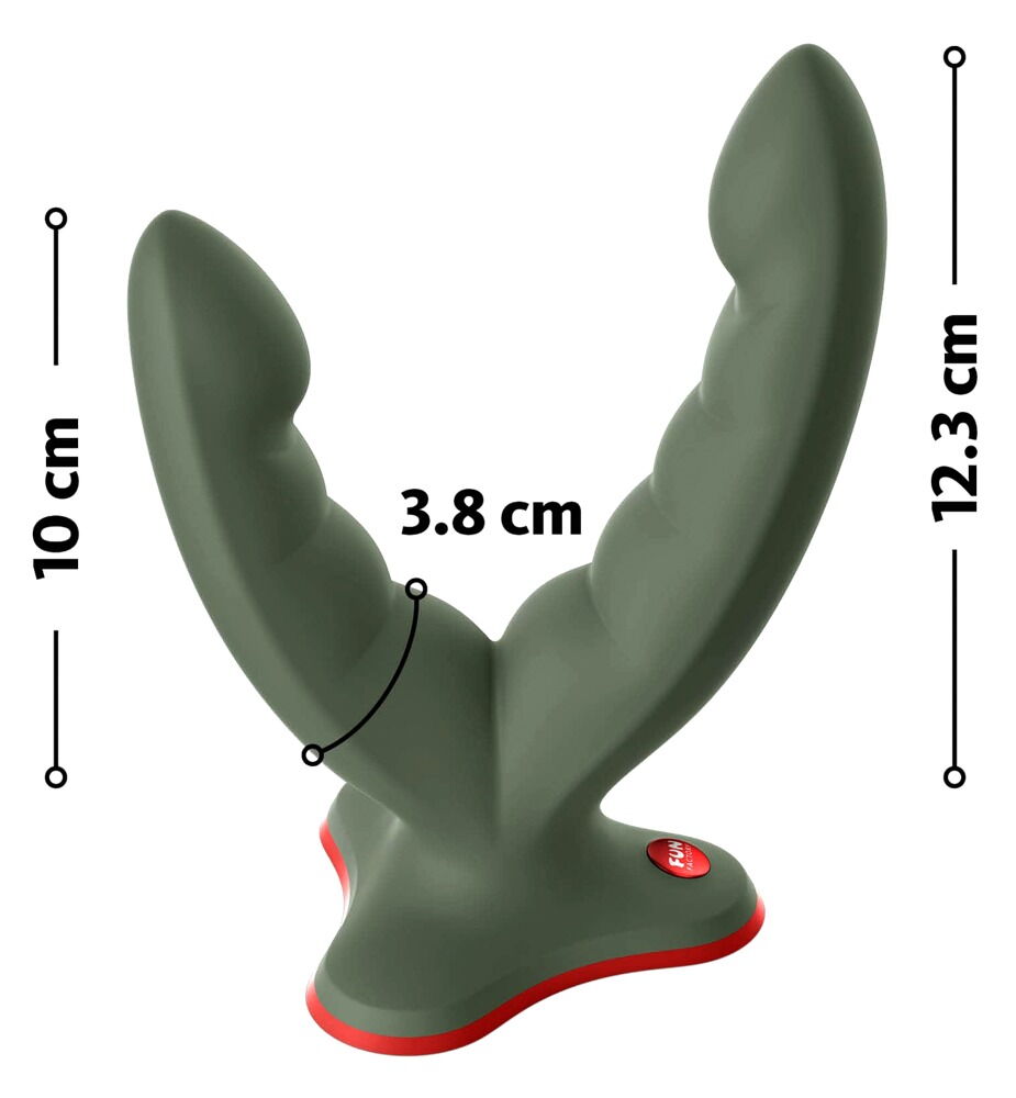 Doppeldildo „Ryde“ mit Saugfuß