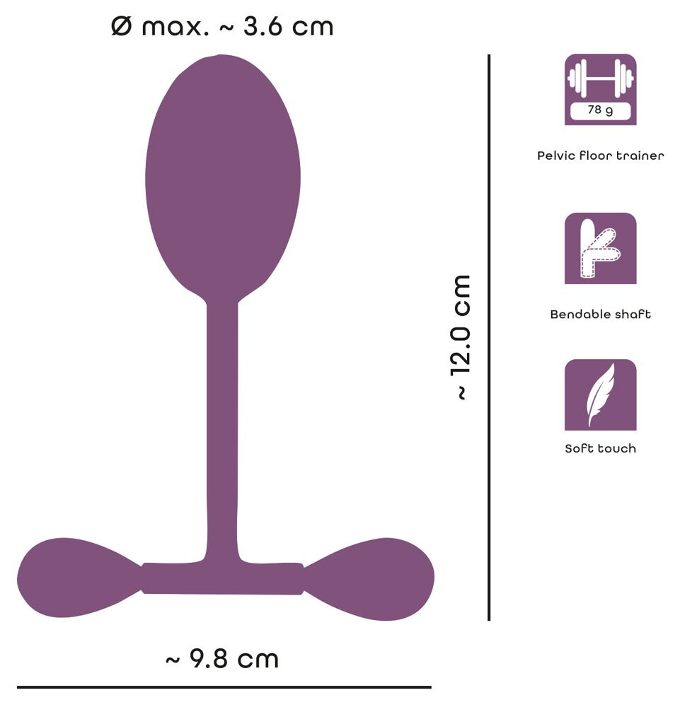 Vaginaltrainer mit schwingenden Gewichten