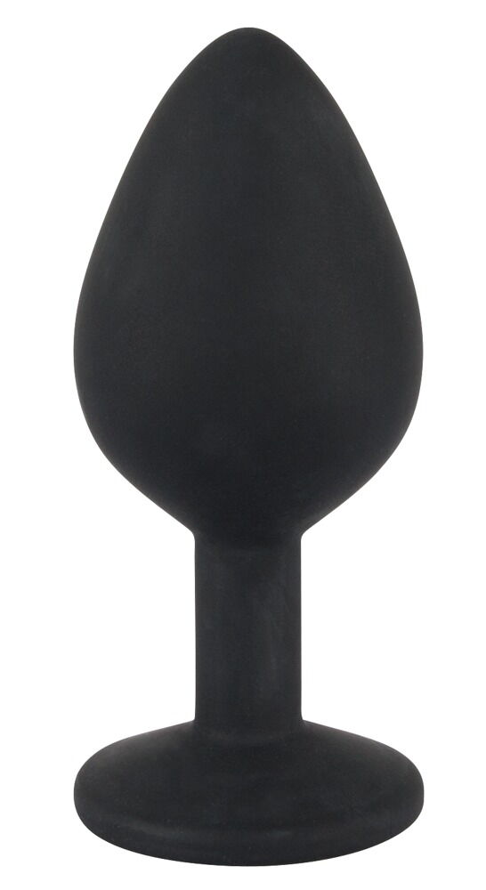 Analplug aus Silikon mit Schmuckstein