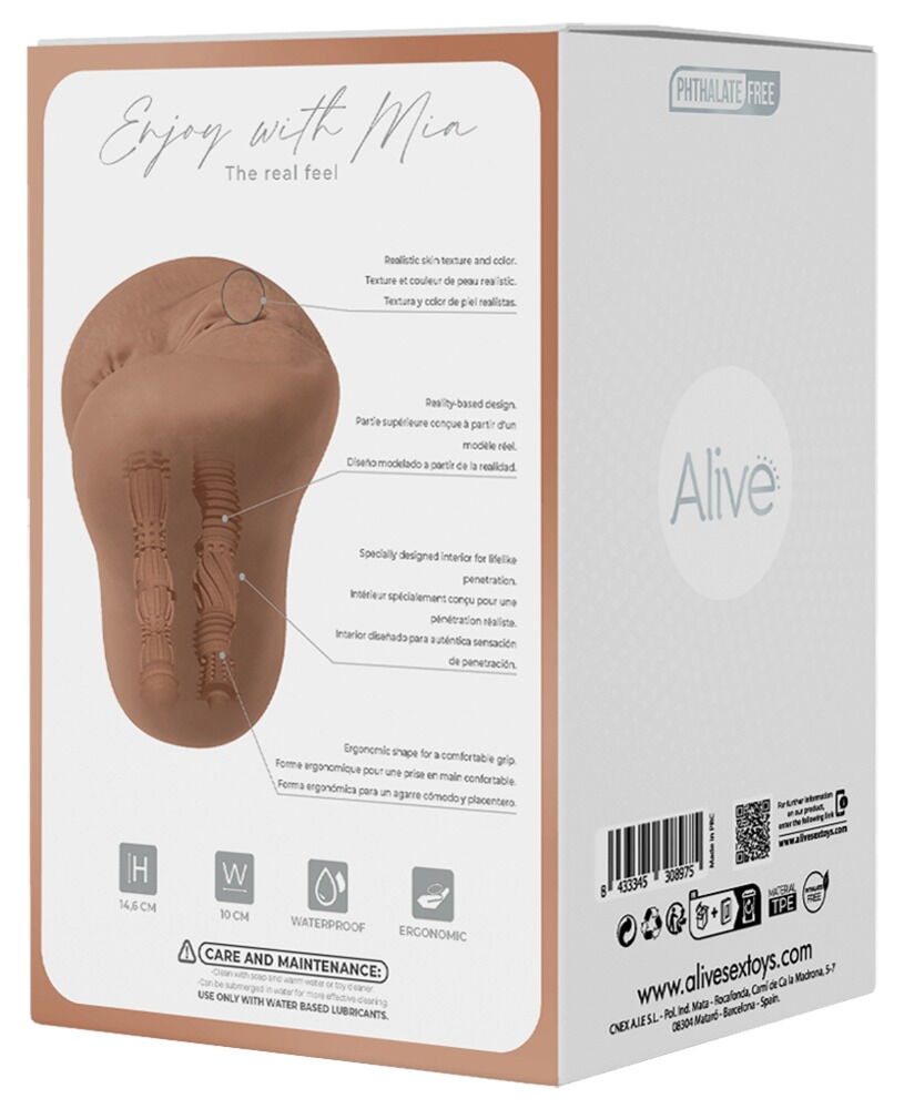 Masturbator „Mia XL“ in Vagina & Anus-Optik