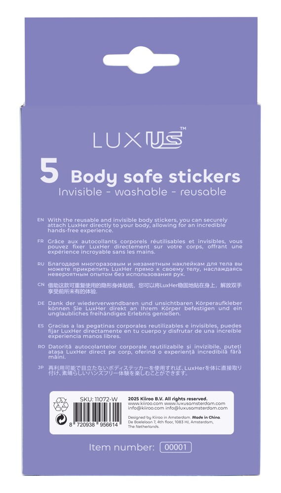 Klebepatch „Luxus” für Klitorisvibrator LuxHer