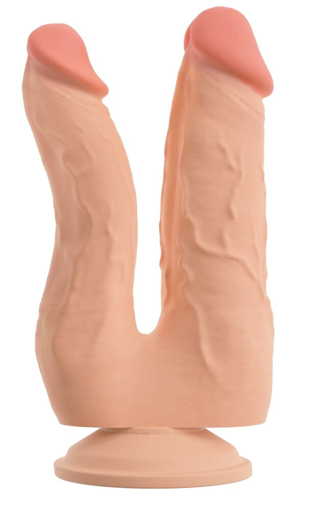 Doppeldildo mit Saugfuß