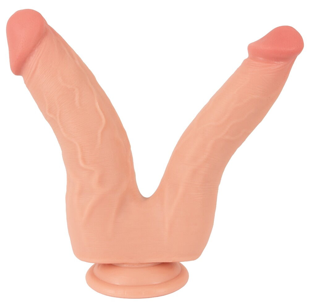 Doppeldildo mit Saugfuß