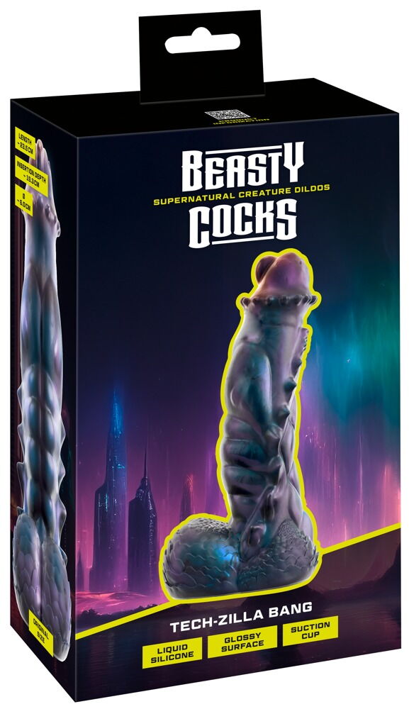 Dildo „Tech-Zilla Bang“ mit Saugfuß