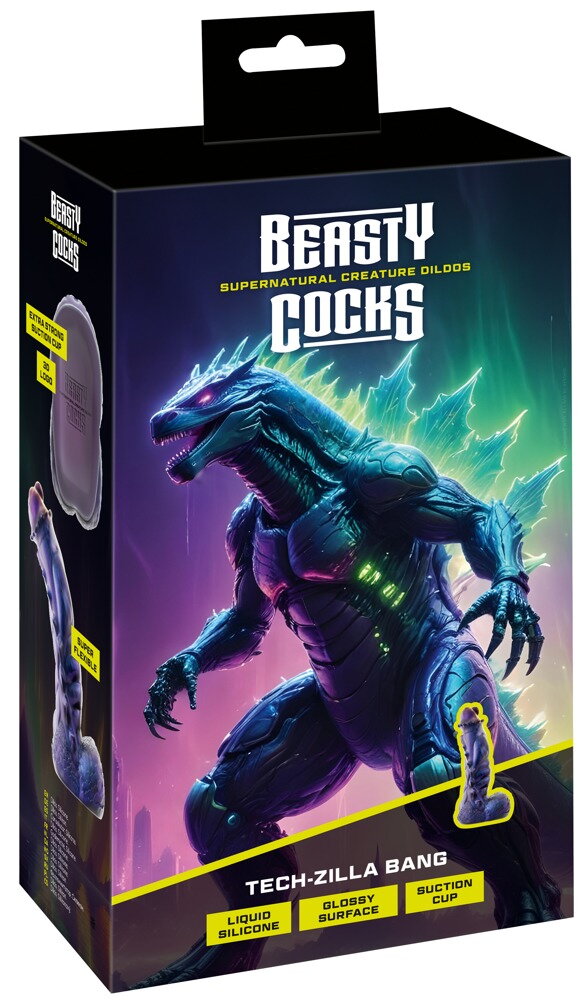 Dildo „Tech-Zilla Bang“ mit Saugfuß