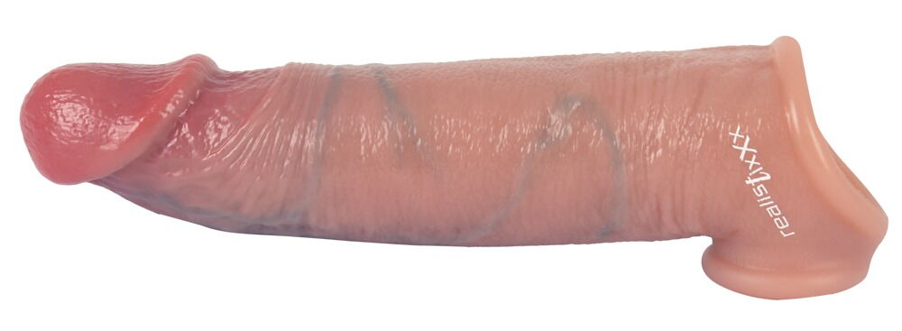 Penishülle „RealSleeve Extension“ mit Hodenring