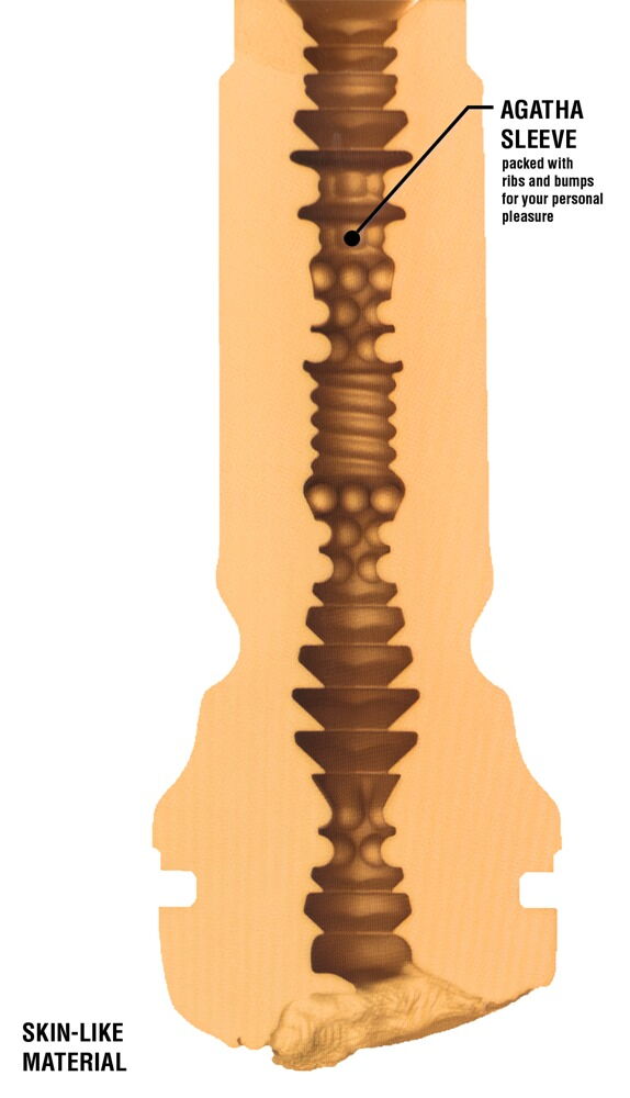 Masturbator „Feel Agatha Vega“ mit intensiver Stimulationsstruktur