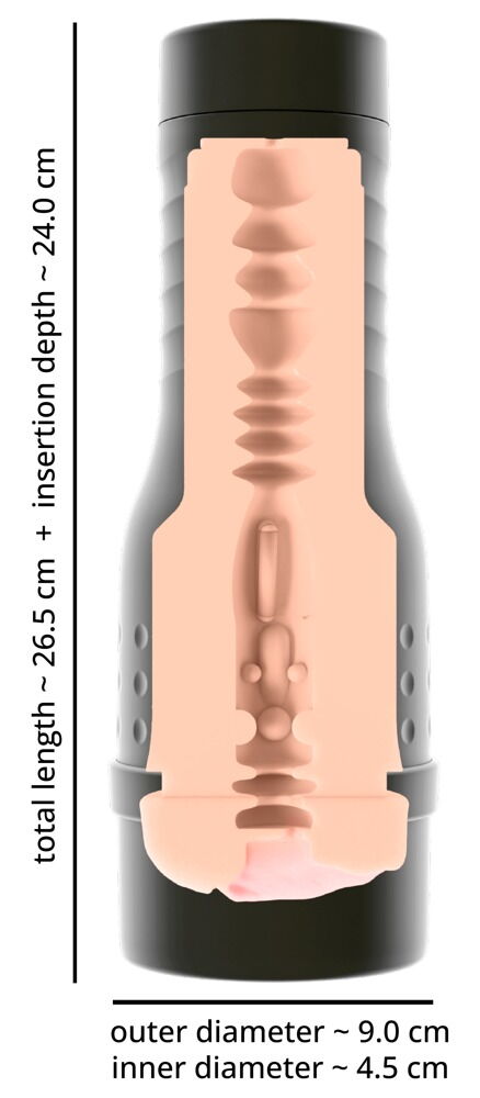 Masturbator „The V-Stroker“ in lebensechter Optik