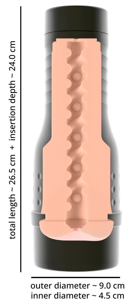 Masturbator „The V-Stroker“ in lebensechter Optik