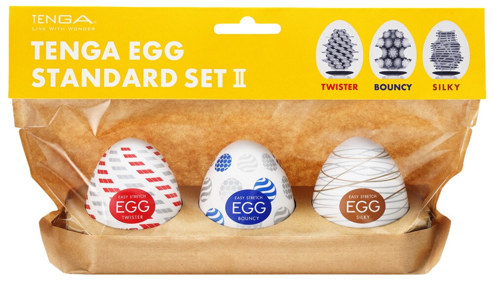 3-teiliges Masturbator-Set „Egg Standard Set 2“