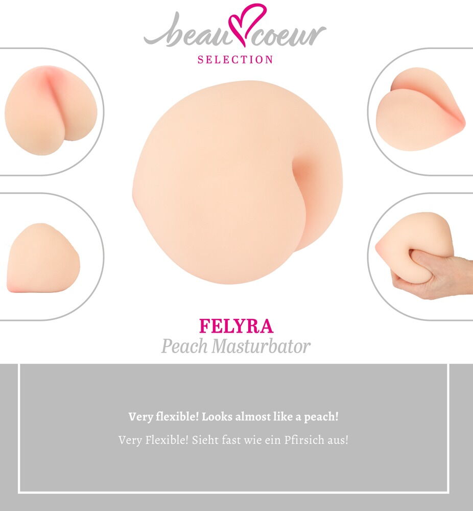 Masturbator „FELYRA“ im Pfirsich-Design