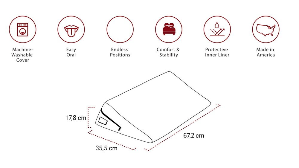 Liebeskissen „Super Wedge“, extrabreit