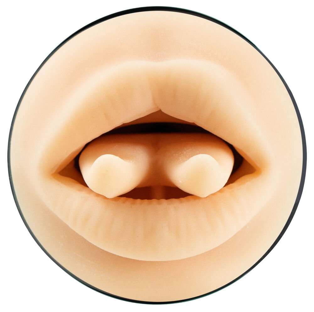 Masturbator „Feel Leigh Raven Mouth” mit intensiver Stimulationsstruktur