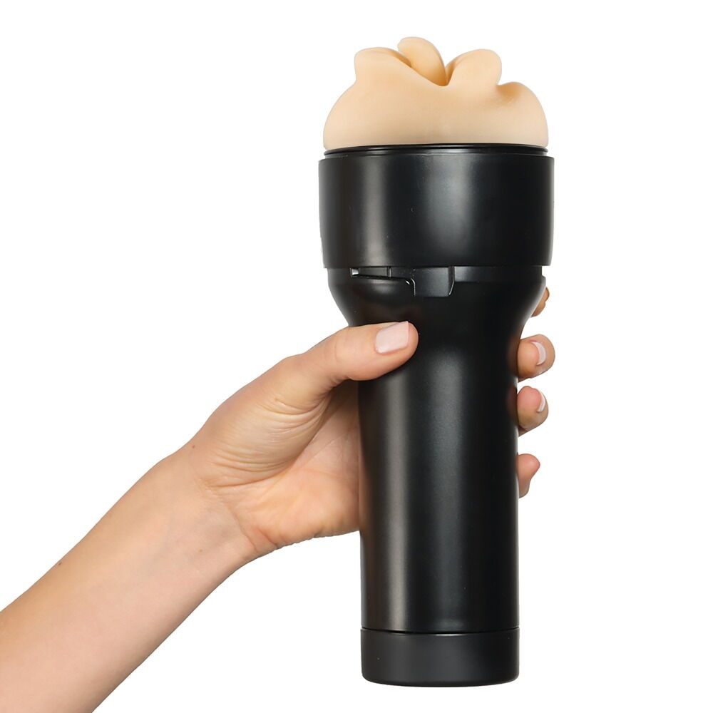 Masturbator „Feel Leigh Raven Mouth” mit intensiver Stimulationsstruktur
