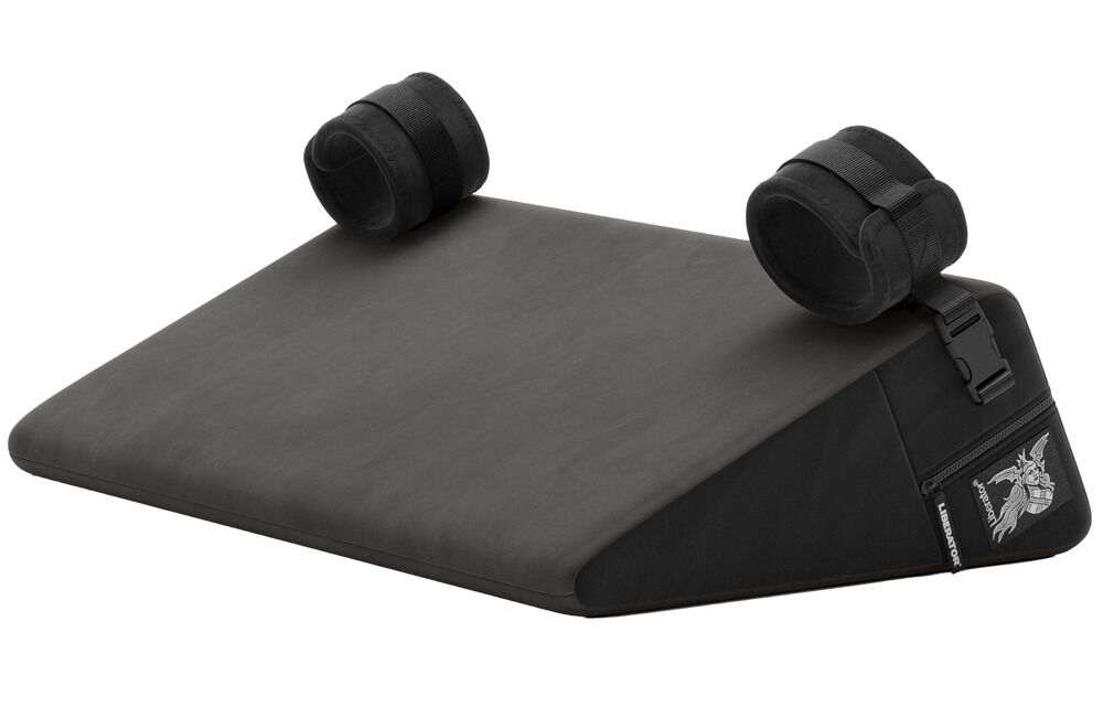Liebeskissen „Bondage Wedge“ mit abnehmbaren Handfesseln