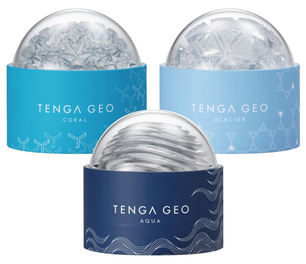 Masturbator „GEO AQUA“ mit sanfter Wellenstruktur