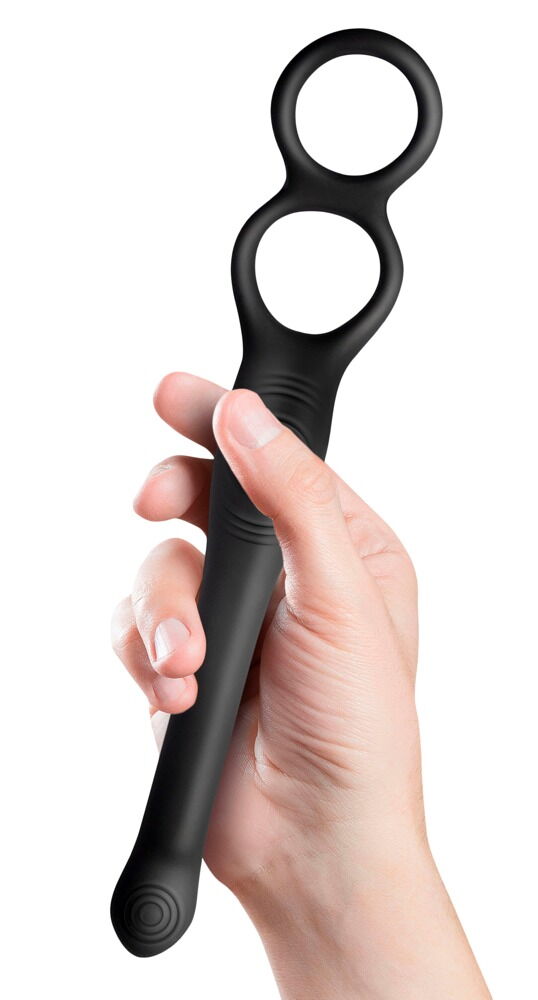 Analvibrator „The Vibe“ mit Penis- und Hodenring, multi-flexibel