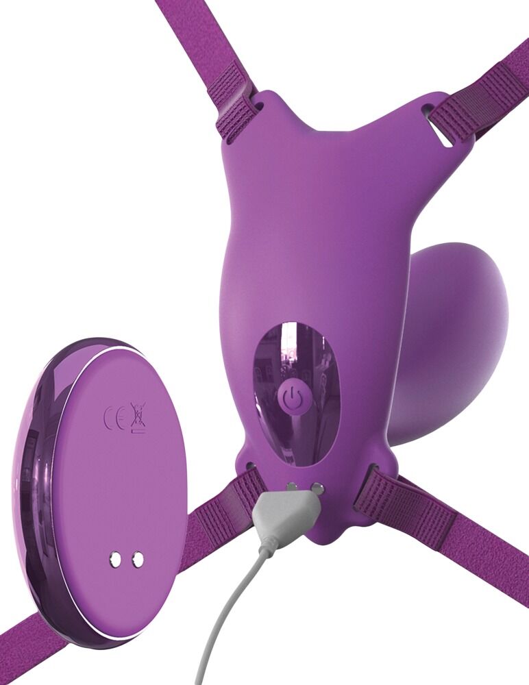 Vibro-String „Ultimate G-Spot Butterfly Strap-on“ mit Fernbedienung