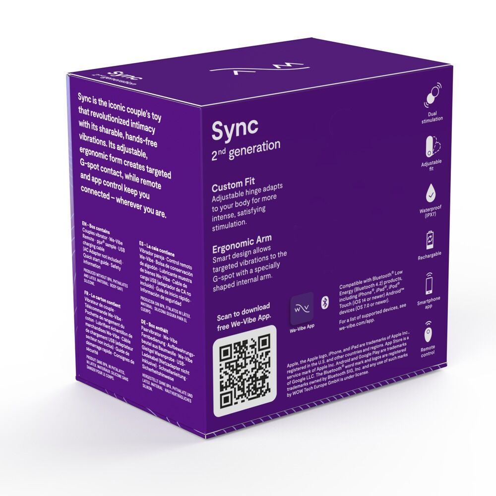 Paarvibrator „Sync 2“ steuerbar per Fernbedienung oder App