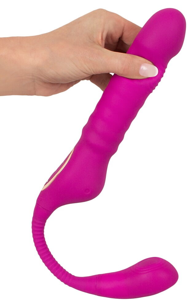 Stoßvibrator „3 Function“ mit klopfendem Klitoris-Stimulator