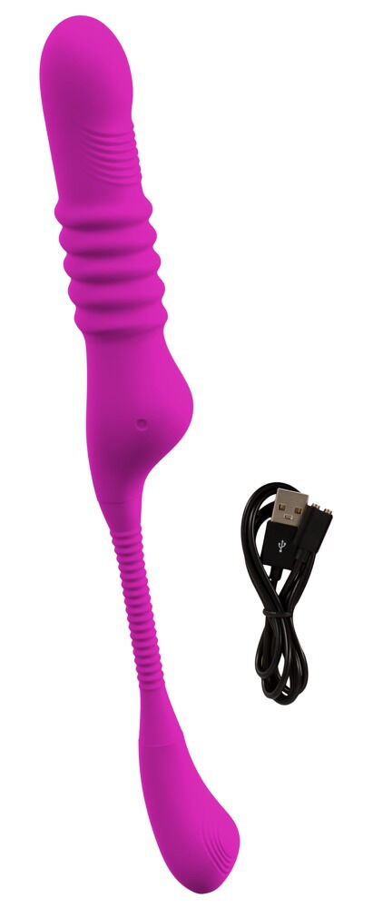 Stoßvibrator „3 Function“ mit klopfendem Klitoris-Stimulator