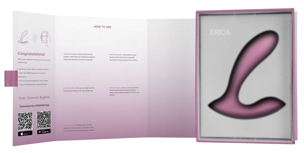 Panty-Vibrator „Erica“, 11 Vibrationsmodi per App oder am Toy