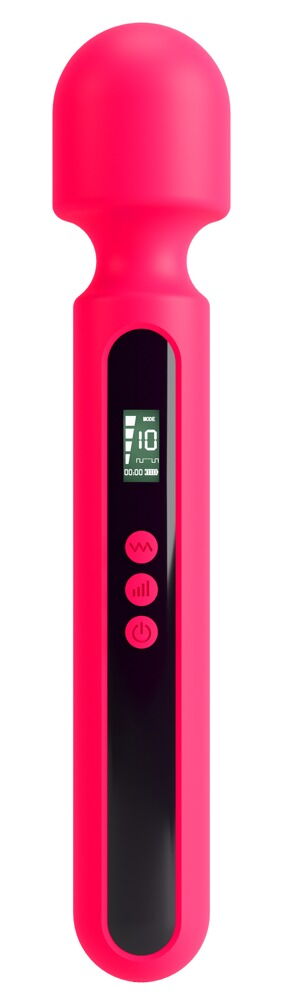 Massagestab „Pink Sunset Wand Vibrator“ mit Digital-Display