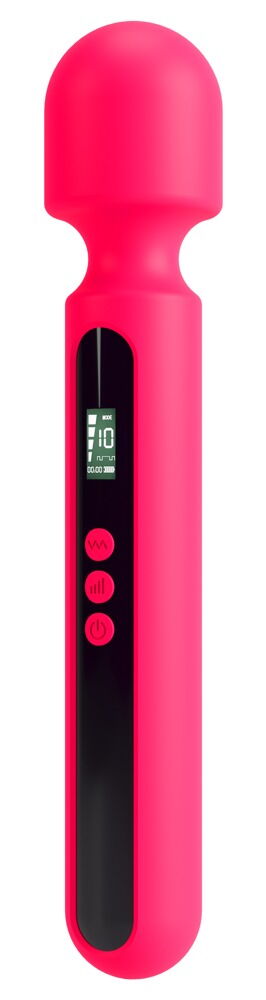 Massagestab „Pink Sunset Wand Vibrator“ mit Digital-Display