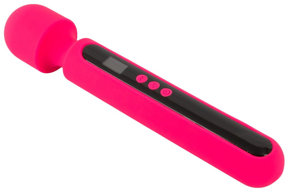 Massagestab „Pink Sunset Wand Vibrator“ mit Digital-Display