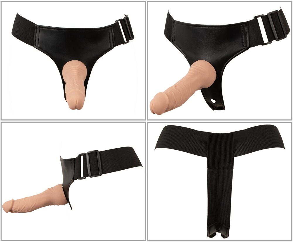 4-teiliges Strap-on-Set inklusive RC-Vibrator und 2 Dildos