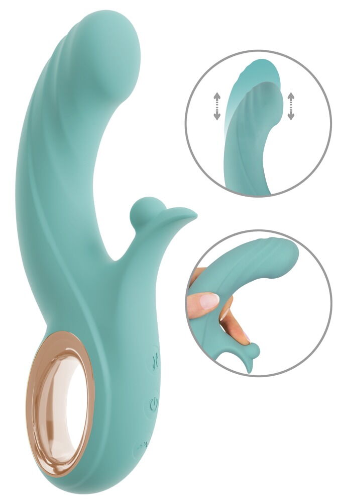 Stoßvibrator mit Kugel-Klitorisvibrator