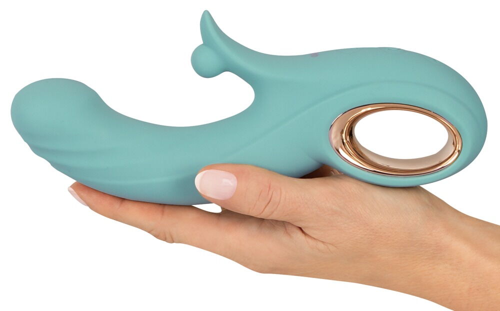 Stoßvibrator mit Kugel-Klitorisvibrator
