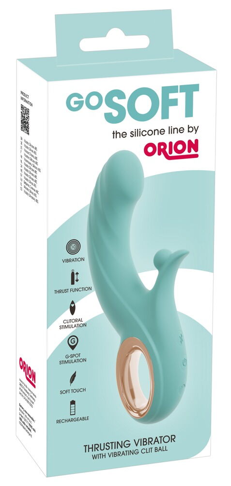 Stoßvibrator mit Kugel-Klitorisvibrator