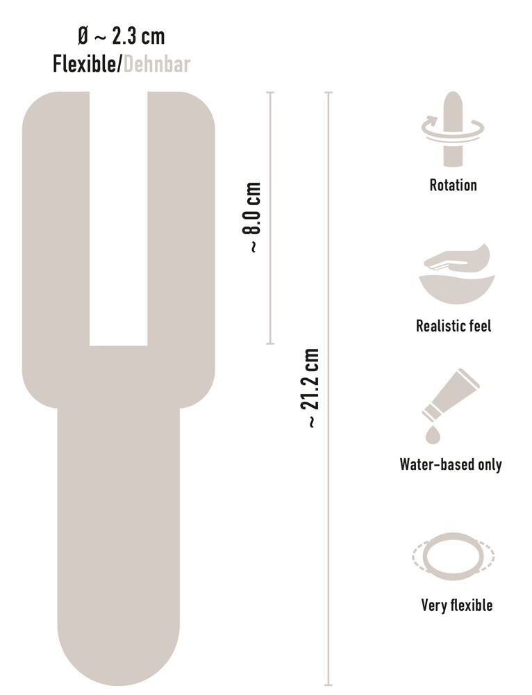 Masturbator mit rotierendem Super Soft Sleeve-Cup