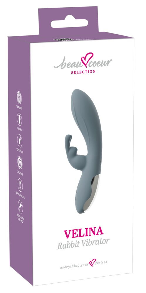 Rabbitvibrator „VELINA“ mit 2 x 10 Vibrationsmodi