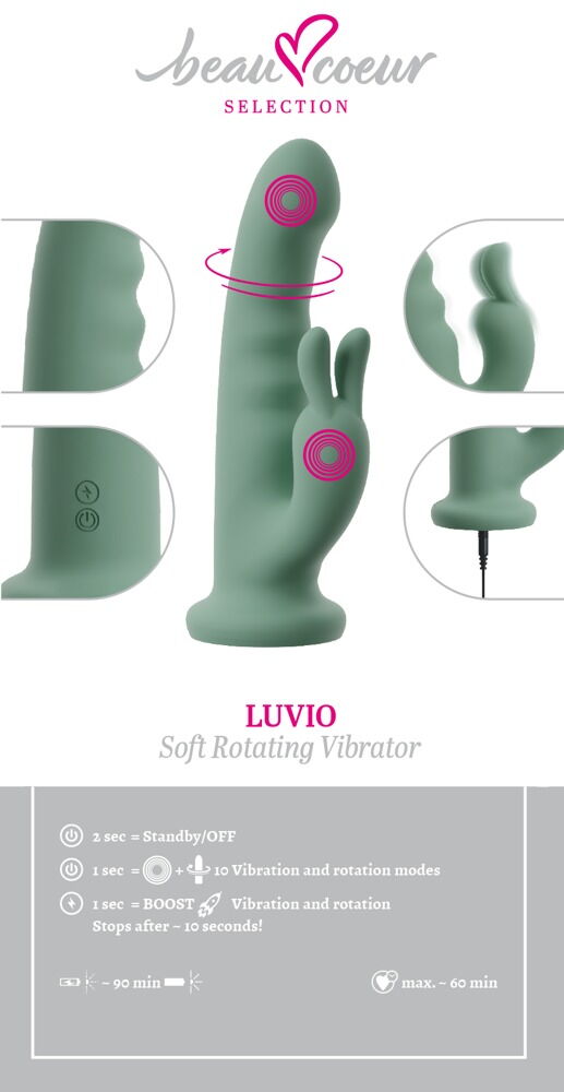 Rabbitvibrator „LUVIO“ mit Rotation