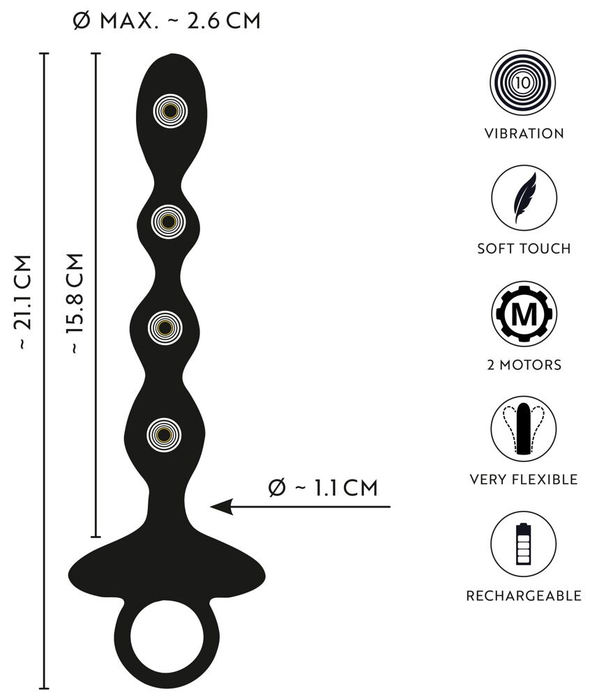 Analkugelstrang mit Vibration