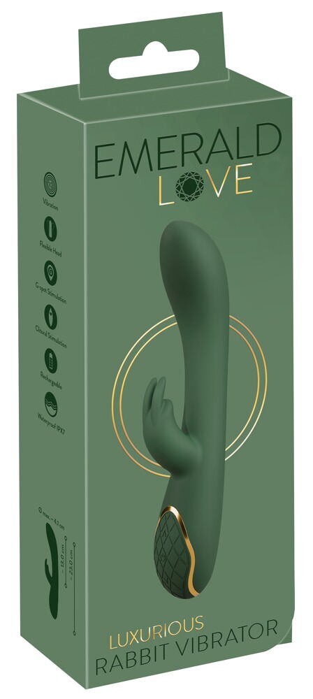 Rabbitvibrator „Luxurious“ mit 2 x 10 Vibrationsmodi