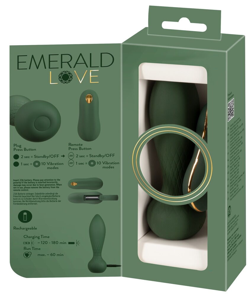 Analvibrator „Luxurious RC Anal Plug“ mit Fernbedienung