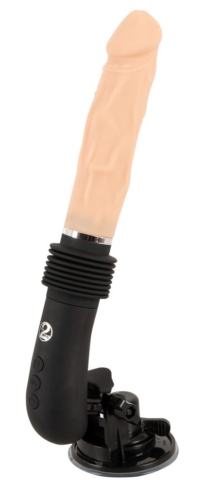 Stoßvibrator „RC Fucking Machine Flesh“ mit abnehmbarem Saugfuß