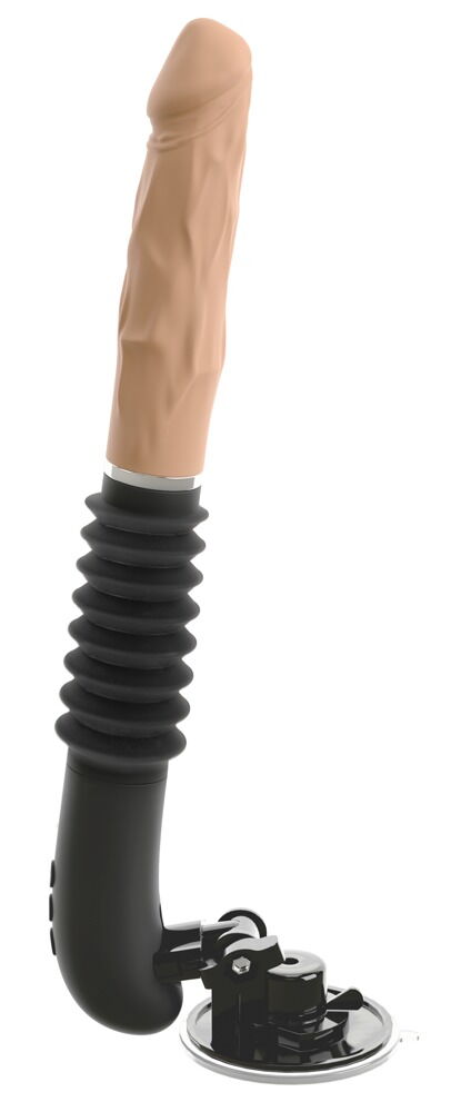 Stoßvibrator „RC Fucking Machine Flesh“ mit abnehmbarem Saugfuß