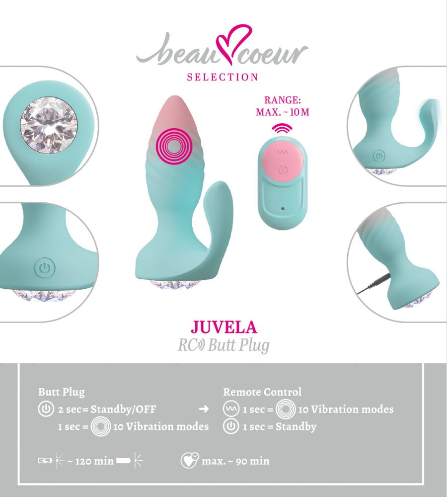 Analvibrator „JUVELA“ mit Fernbedienung
