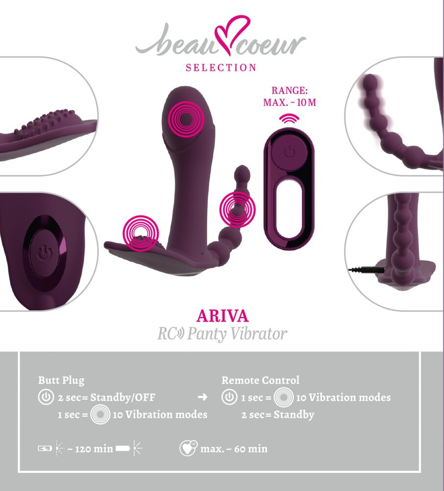 Panty-Vibrator „ARIVA“ mit Fernbedienung