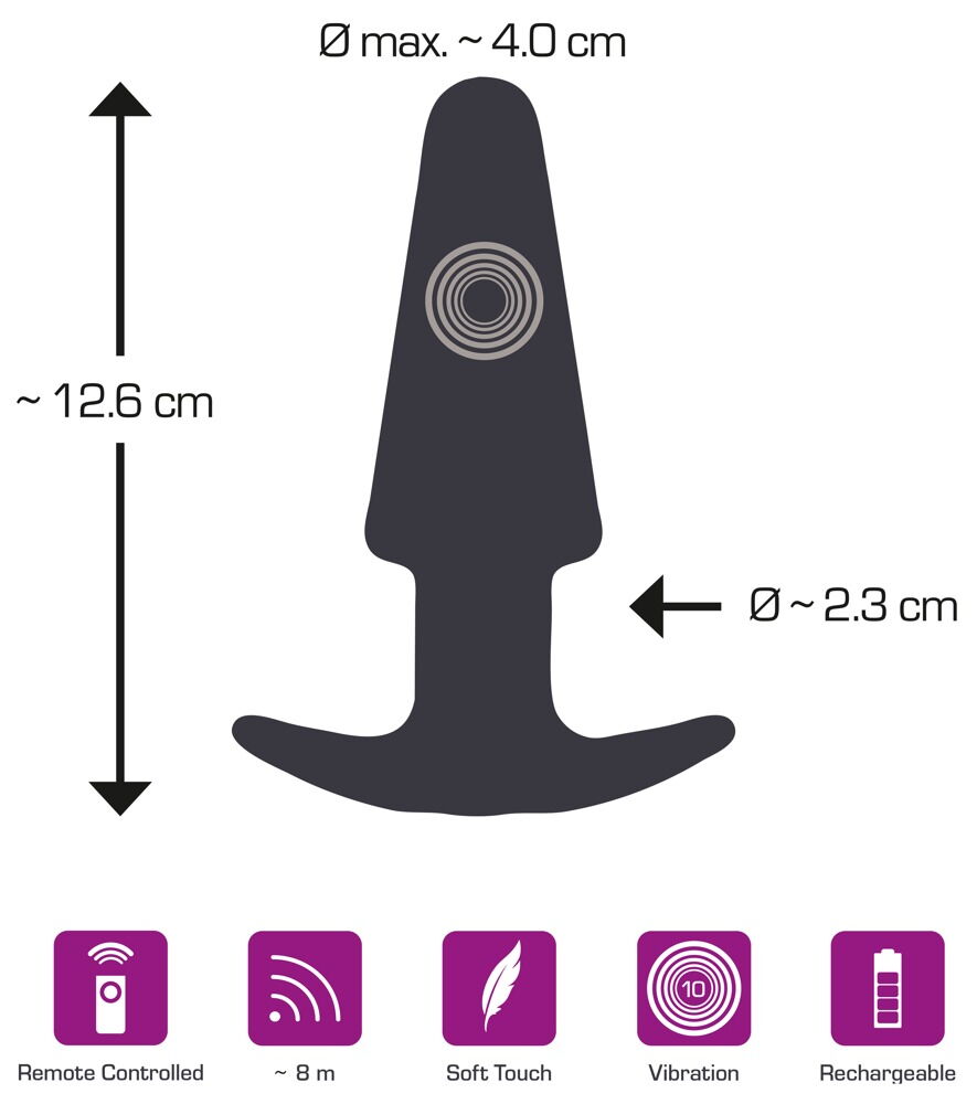 Analplug mit Vibration