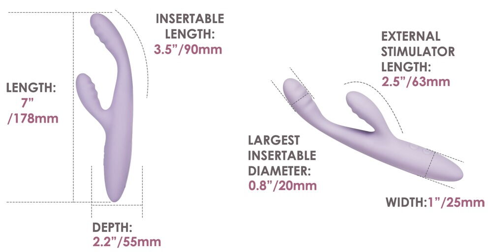 Rabbitvibrator „Cici+ 2“ mit Wärmefunktion