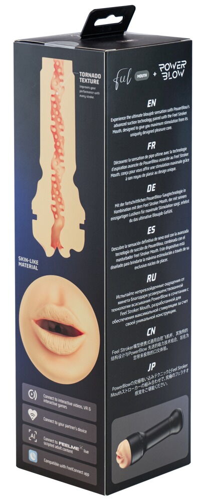 2-teiliges Masturbator-Set „Feel Stroker Mouth + PowerBlow Combo“