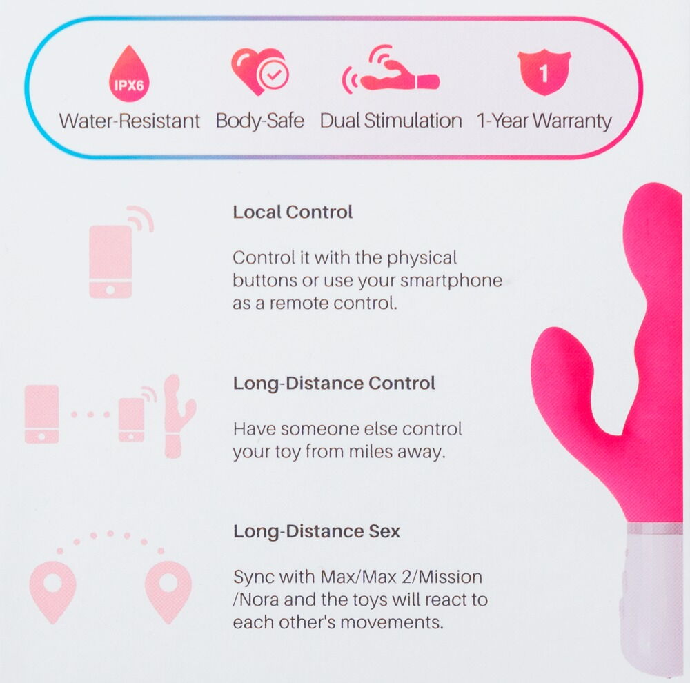 Rabbitvibrator „Nora“ auch per App steuerbar