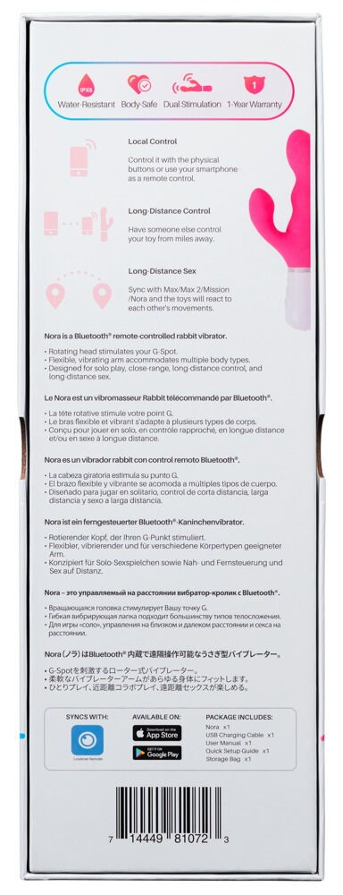 Rabbitvibrator „Nora“ auch per App steuerbar