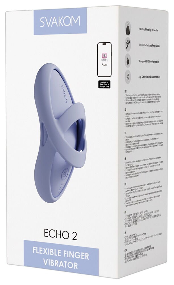 Fingervibrator „Echo 2“ mit Wärmefunktion