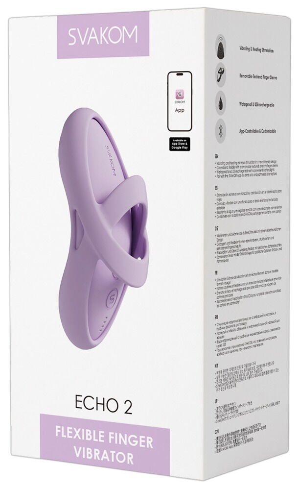 Fingervibrator „Echo 2“ mit Wärmefunktion